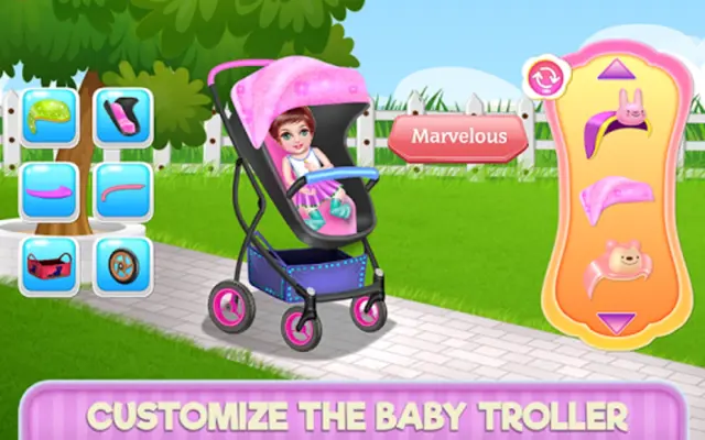 Create Your Baby Stroller android App screenshot 1